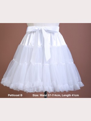 40 / 45 / 55cm white petticoat (B)